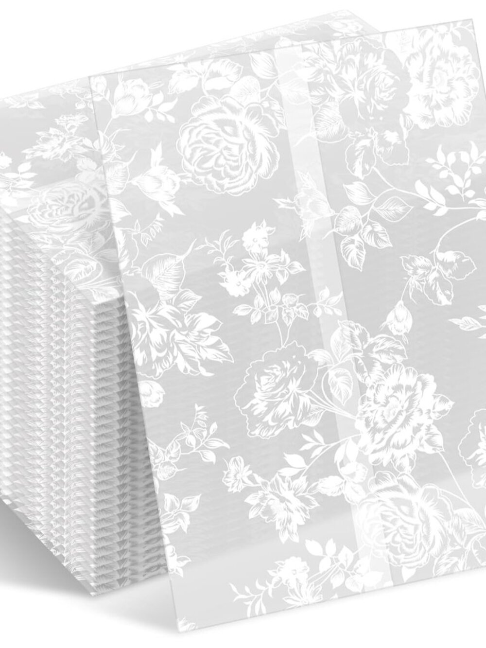 100 Pcs Vellum Jackets Bulk for 5x7 Invitations,Rose